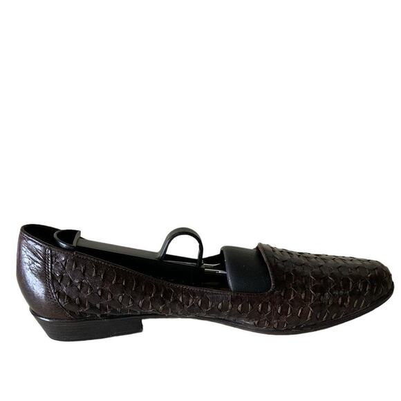 Cabin Creek Leather Womens Shoes Size 10M Woven Weave Made in Brazil Flat - Picture 3 of 12